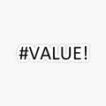 Spreadsheet Value Error Design