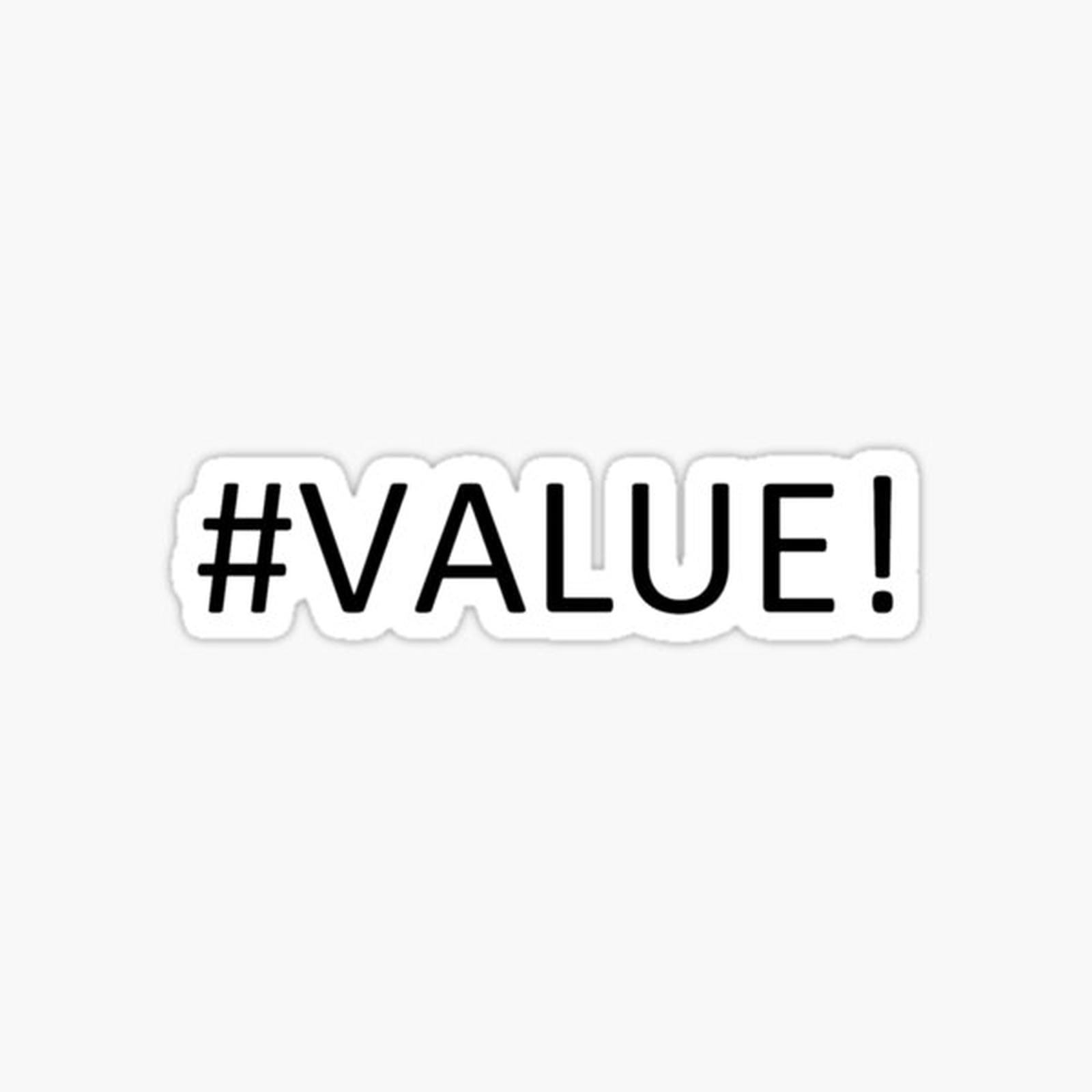 Spreadsheet Value Error Design