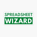 Spreadsheet wizard, I excel in spreadsheets