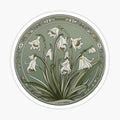 Spring White Snowdrops
