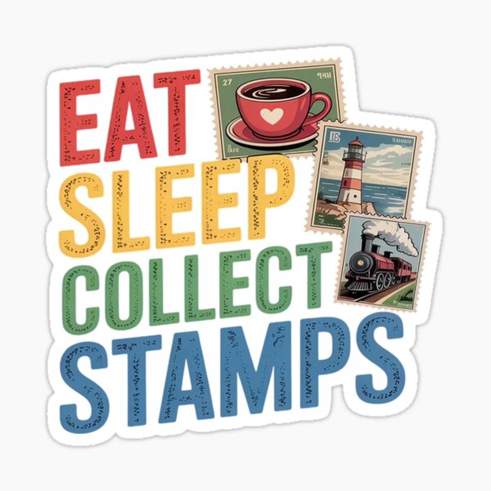 Stamps EAT SLEEP