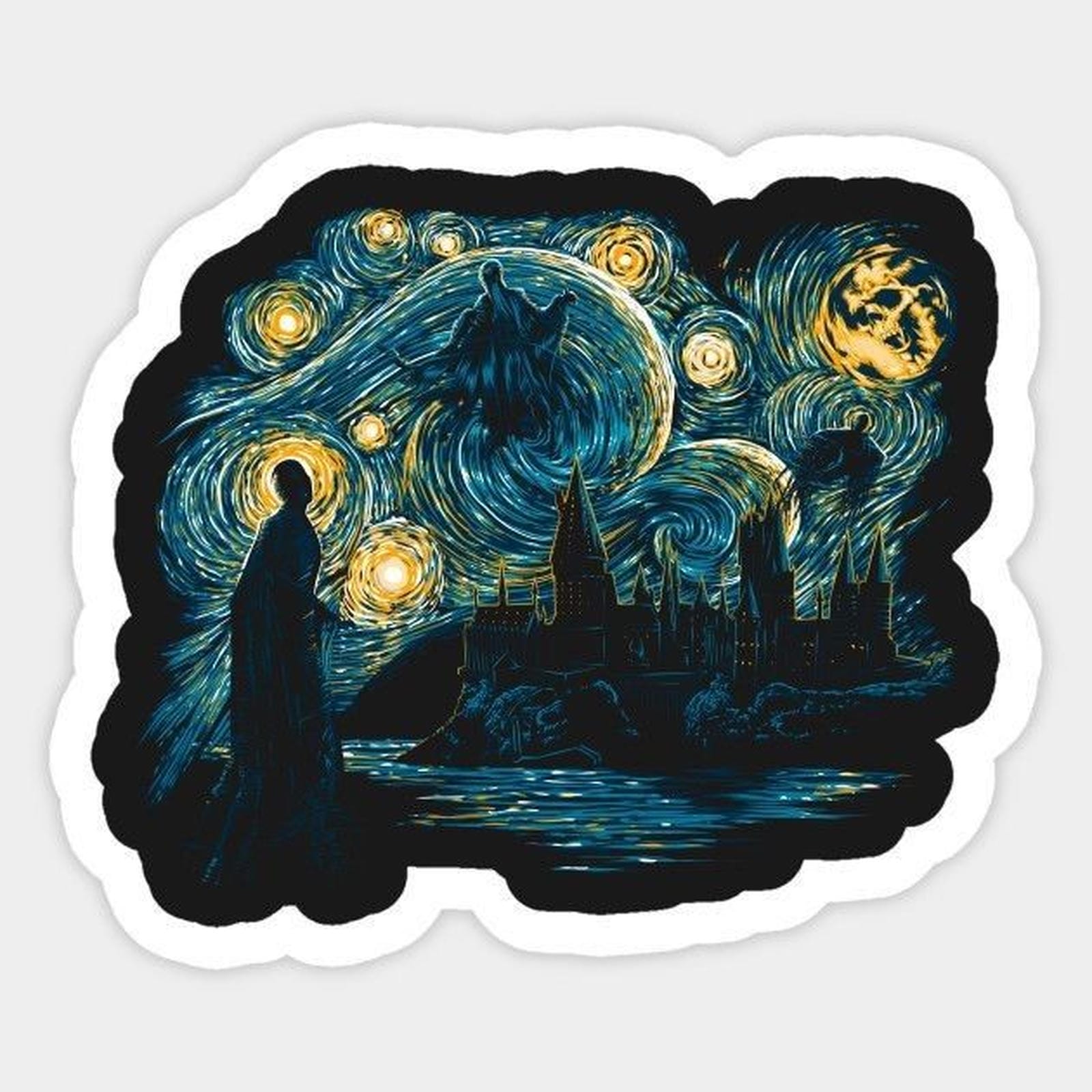 starry night waves