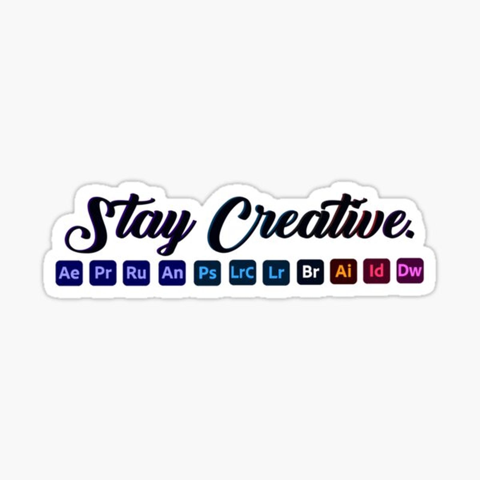 Stay Creative Adobe Icons