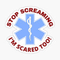 Stop Screaming I'm Scared Too EMS, EMT, Paramedic