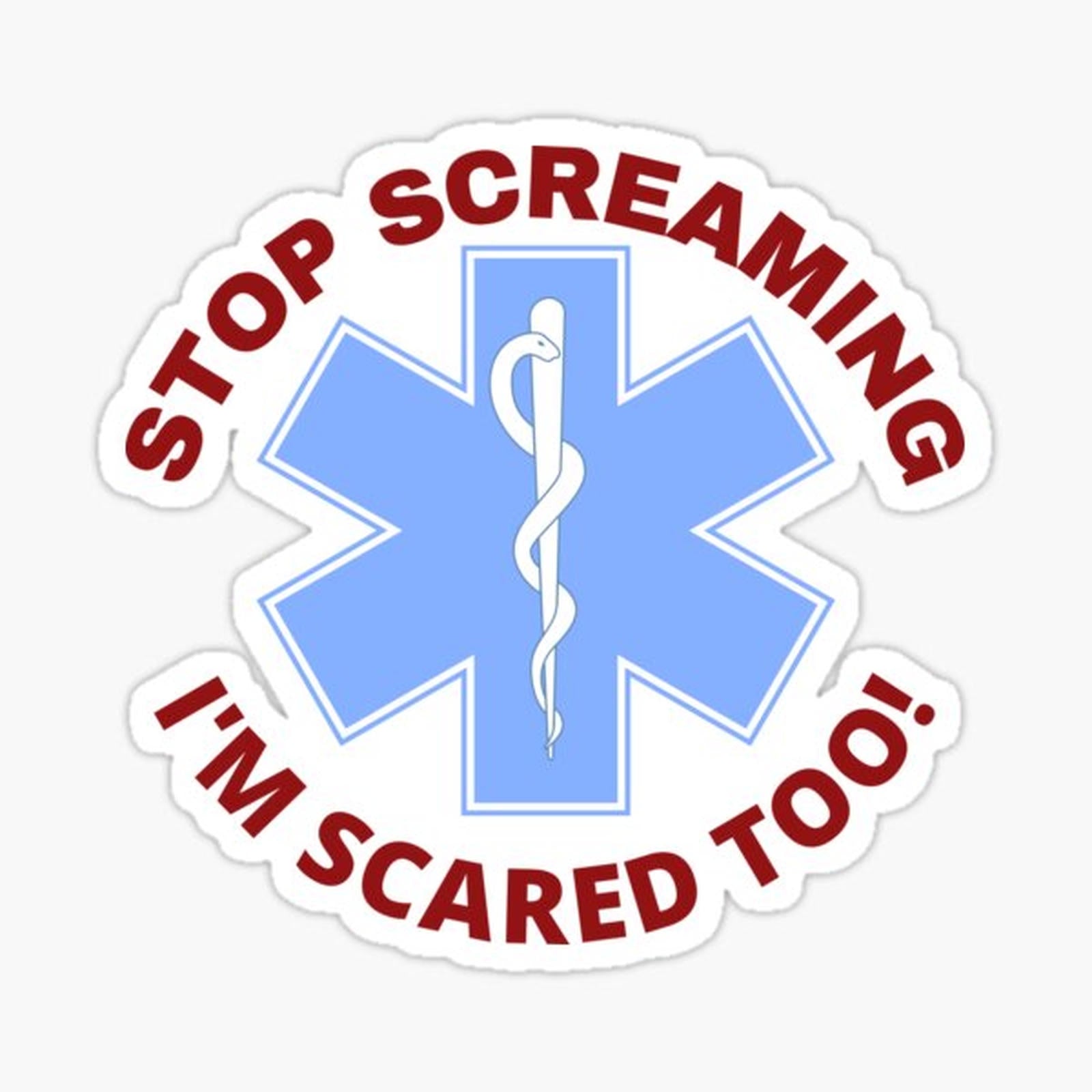 Stop Screaming I'm Scared Too EMS, EMT, Paramedic