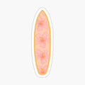 Surfboard - hibiscus pattern