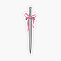 sword with cute pink bow