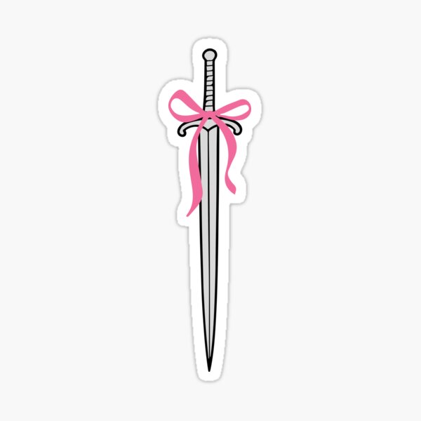 sword with cute pink bow