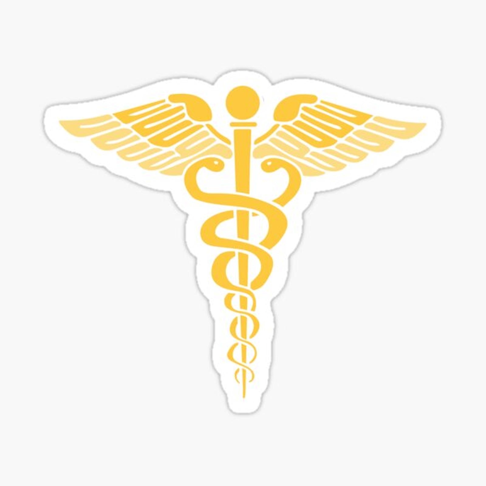 Symbol of Medicine, Gold Caduceus