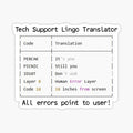 Tech Support Lingo Translator PEBCAK PICNIC ID10T