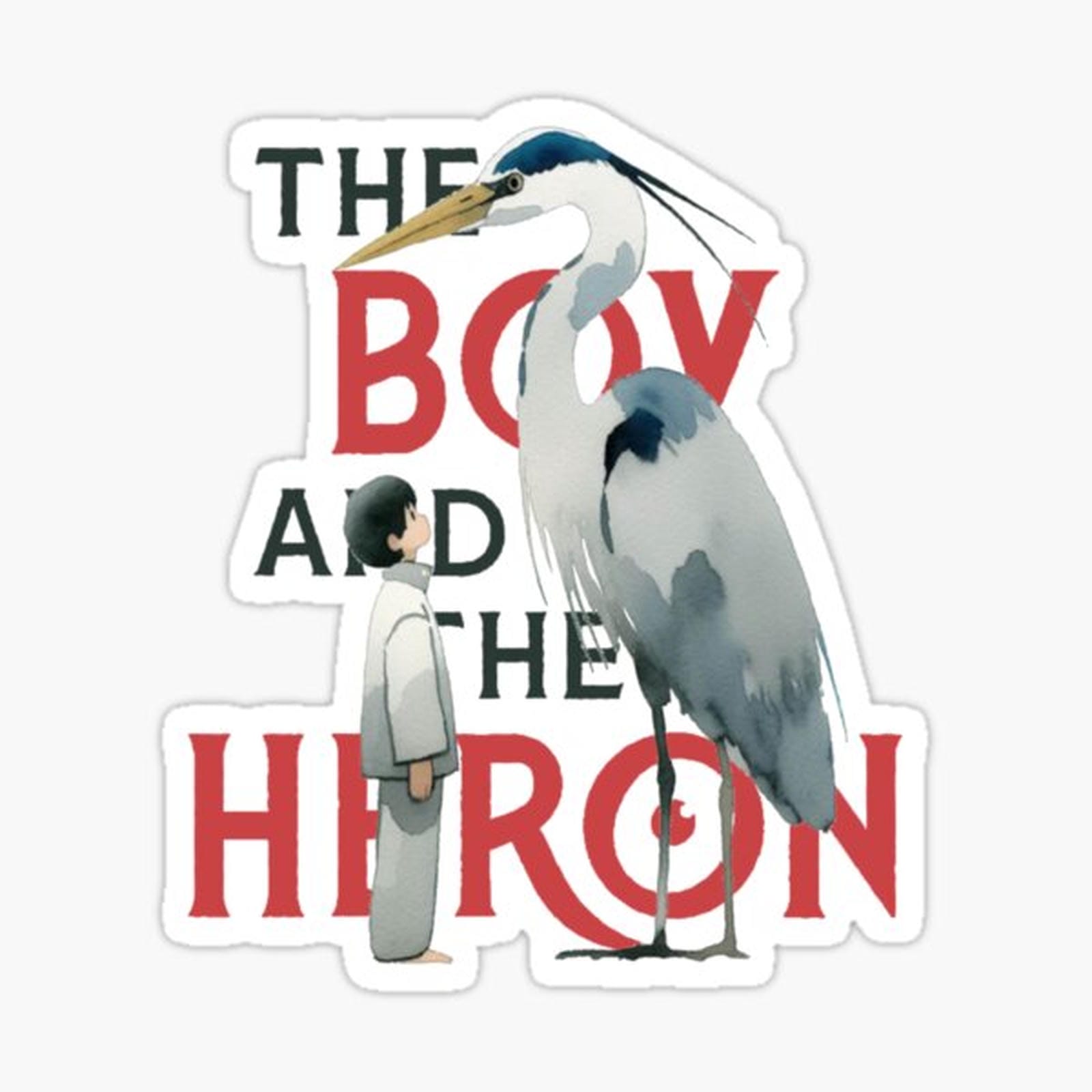 The Boy and the Heron Watercolour 2