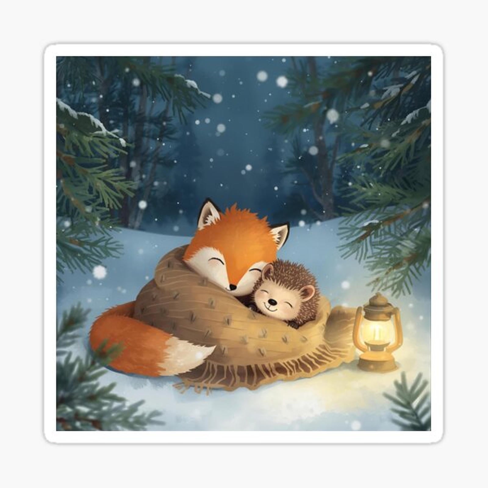 The Fox and the Hedgehog — Winter Snuggle