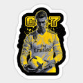 man holding a soccer ball in his hands with the number 9 on it's chest
