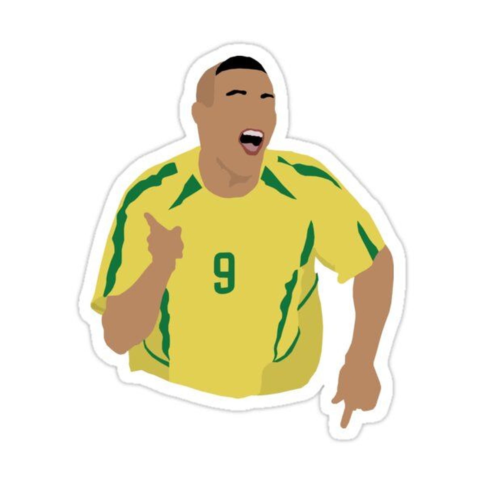 man in a yellow and green shirt is giving the thumbs up sign with his right hand
