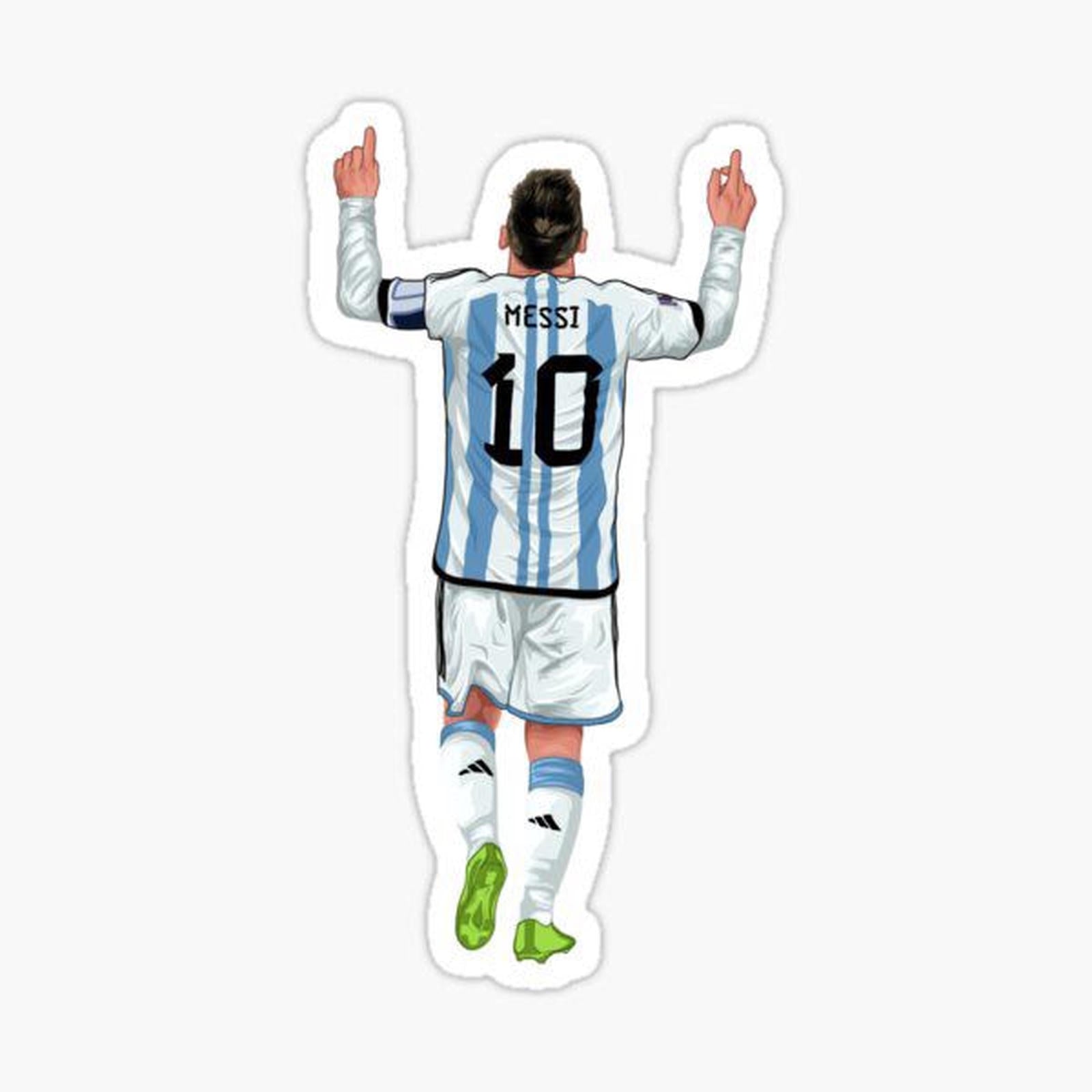 soccer player with his arms in the air