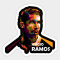 sticker with the image of sergio ramons