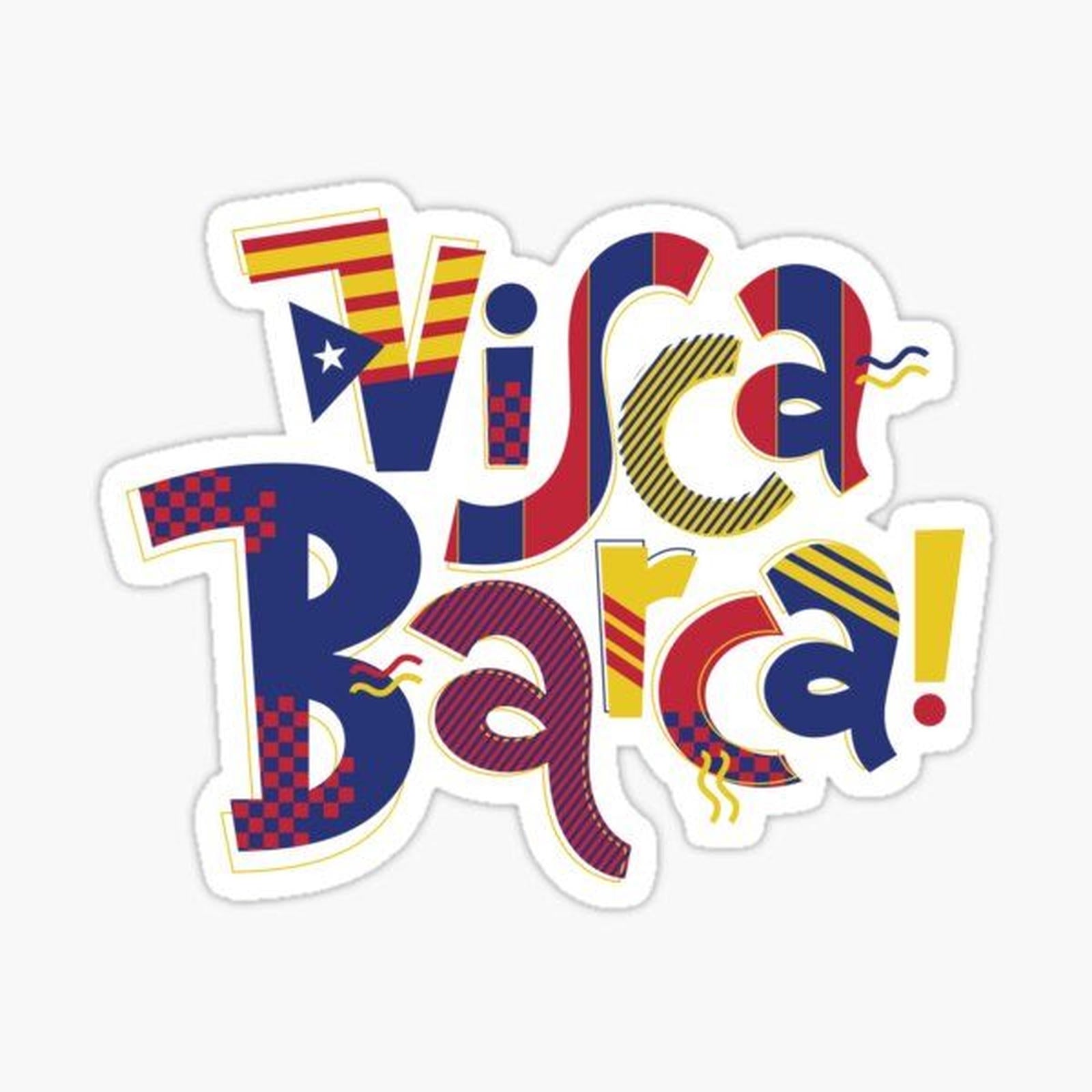 sticker with the words vice baca in different colors and patterns on it