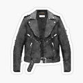 Tough Black Leather Jacket Watercolor - Hipster_Trendy_Fashion