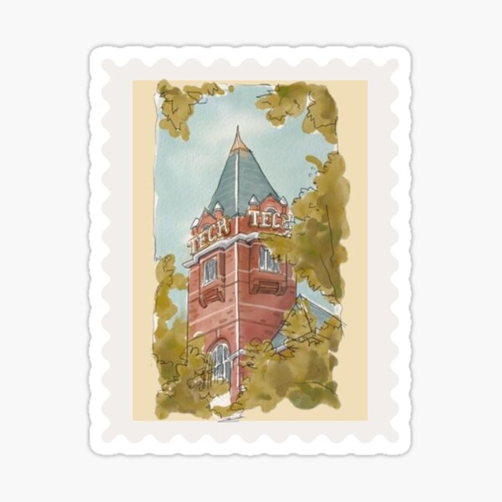 tower stamp
