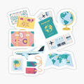 Travel Aesthetic Sticker Pack