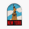 Vintage New York Statue of Liberty Travel Decal