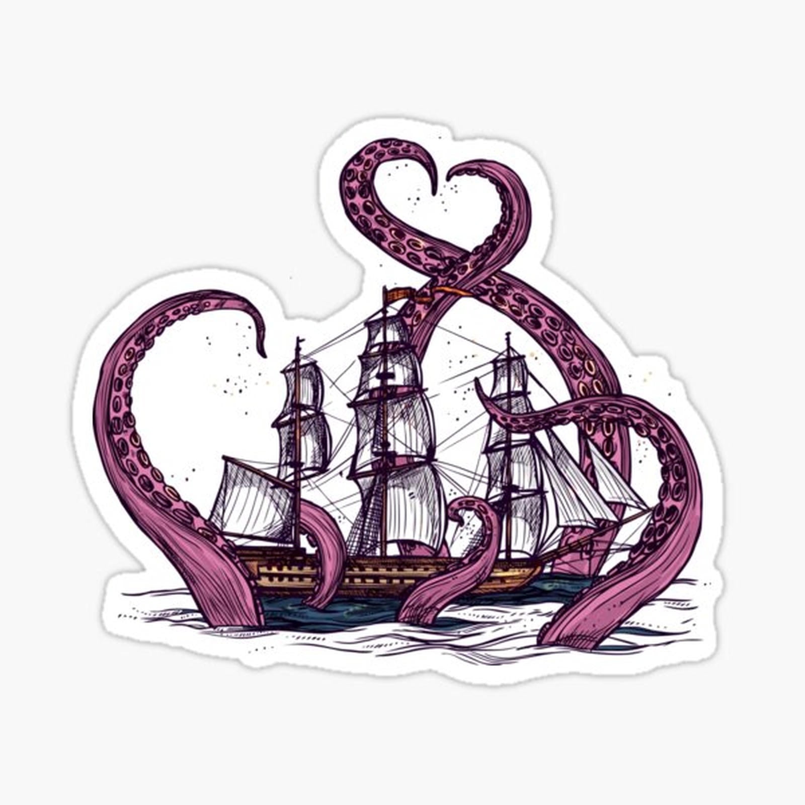 Vintage Octopus Sea