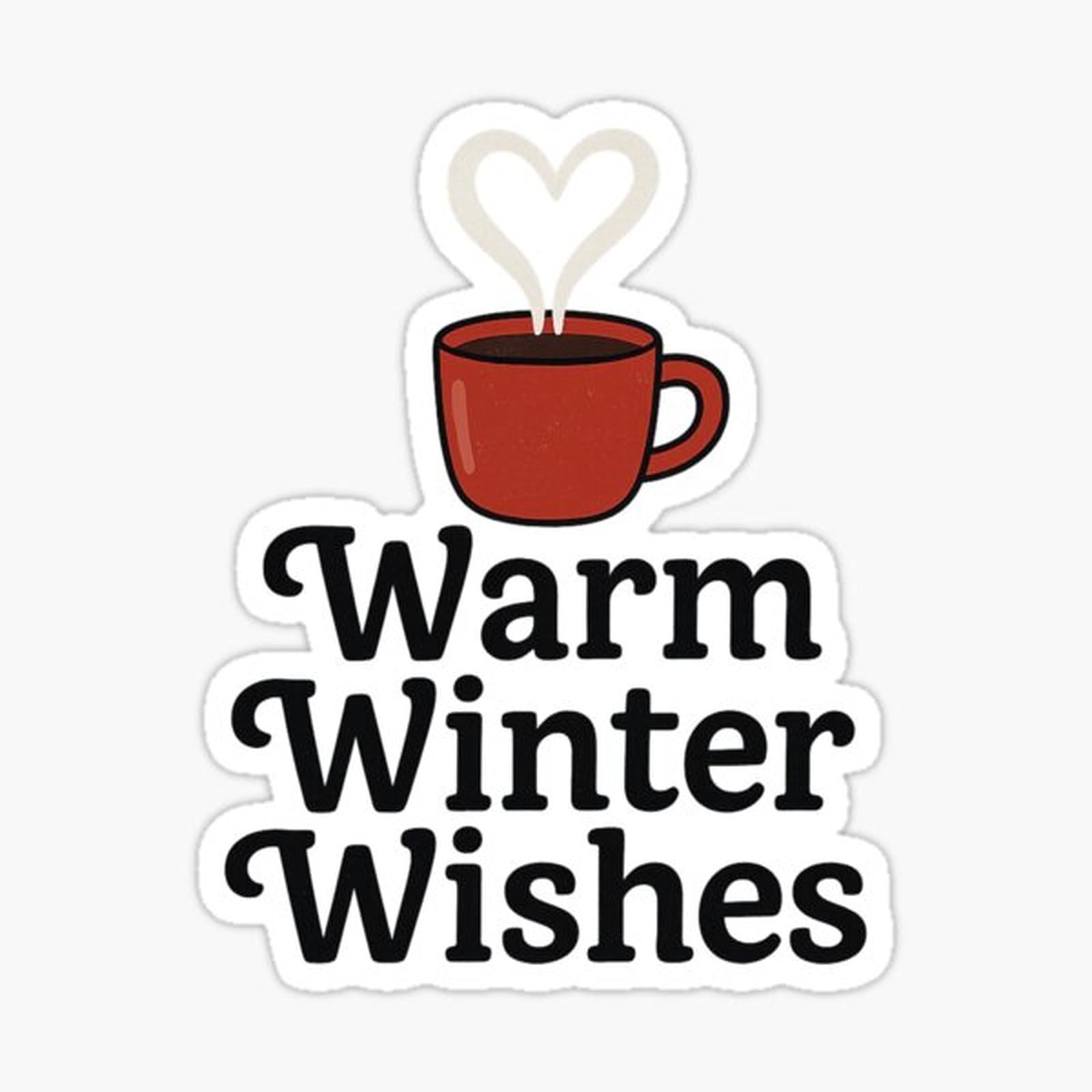 Warm Winter Wishes – Cozy Winter Mug Typography Design
