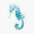 Watercolor Seahorse