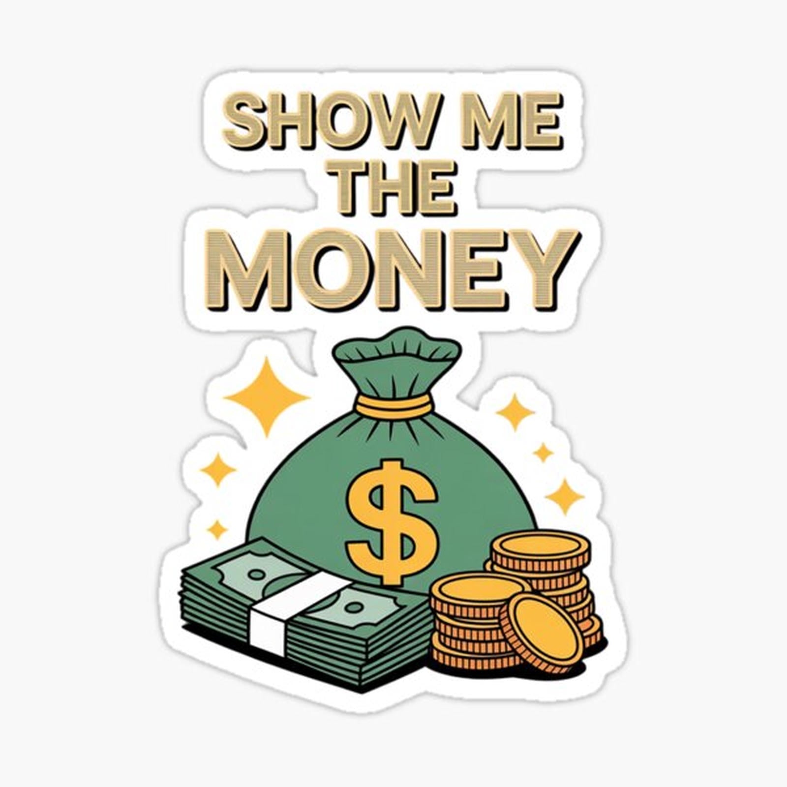 Wealthy Accountant Currency Dollar Show Me The Money Saying